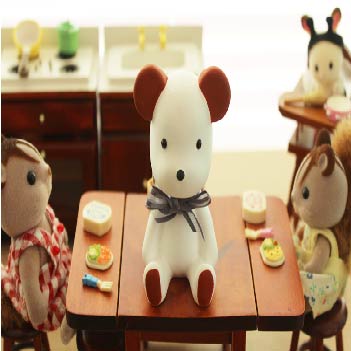 앉은 곰 캐릭터 데코 석고방향제