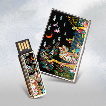 제이메타 S4 골드 자개USB 명함케이스 세트4GB~64GB