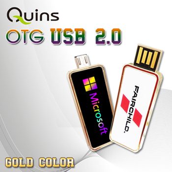 큐인스 OTG 골드 USB 4G~128G