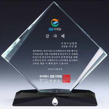 크리스탈 상패 / DS10)13-2