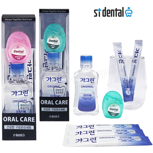 오랄케어 치과용 스펀지치실50+가그린100ml 9호 구강용품 선물세트