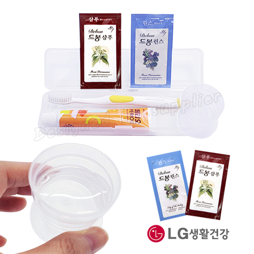 M케이스 컵+LG미세모+페리오+샴푸린스 4종