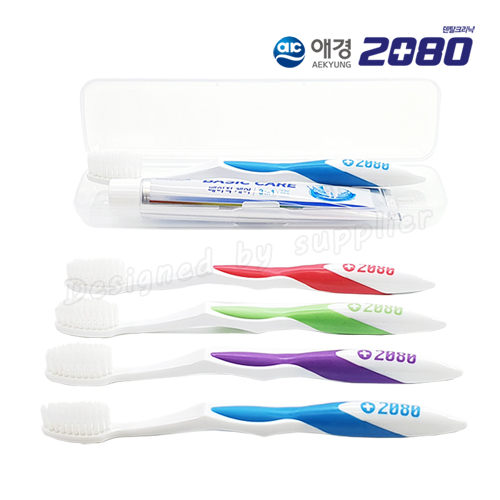 뉴_애경2080칫솔+2080치약 오리지널 칫솔치약세트 2종