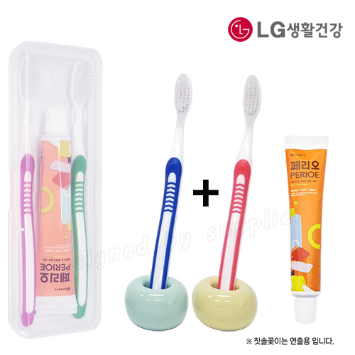 커플 326미세모칫솔+페리오치약 세트