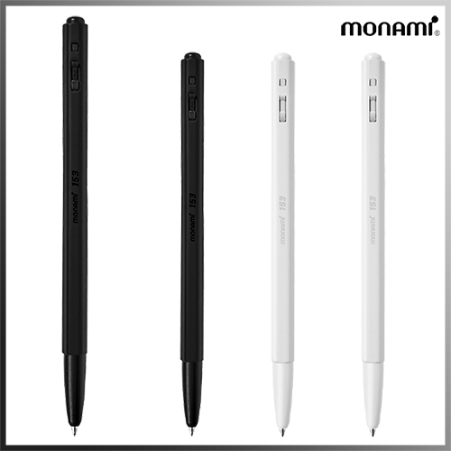 [모나미] 153 블랙&화이트 (메탈) 0.7mm