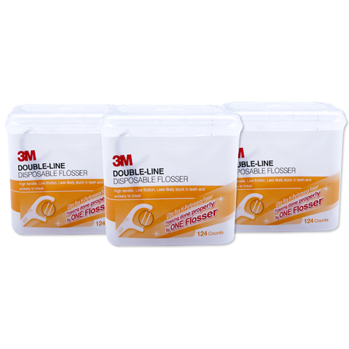 3M 파인슬라이더 일회용 치실 더블라인 대용량팩