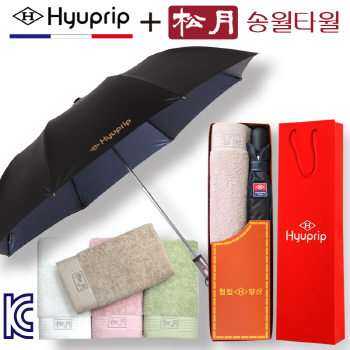 협립 2단 65 내부펄 자동 장우산+송월타월세트