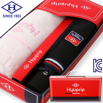 협립 3단 내부펄코팅 엔드라인 완자↕우산+눈꽃타월세트