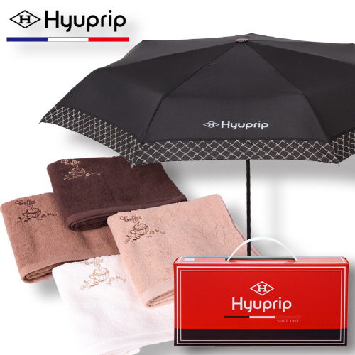 협립 3단 커넥션보다 수동우산+카페타월 115g 1P
