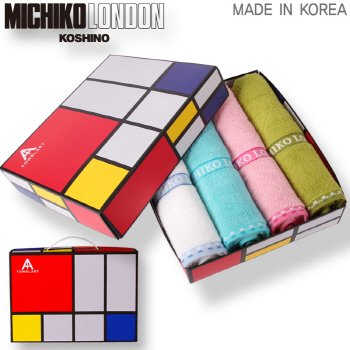 미치코런던 래티스 세면타월 4P세트