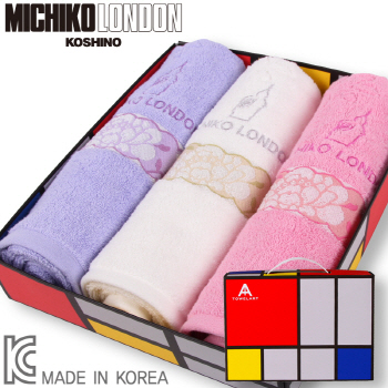 미치코런던 플라워 타월 3P세트