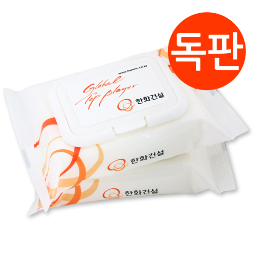 소량비닐독판 30매 물티슈 캡형