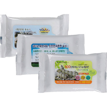 화이트 물티슈 (5매)
