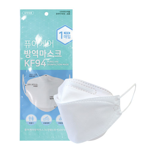 퓨어케어 방역마스크 KF94 화이트