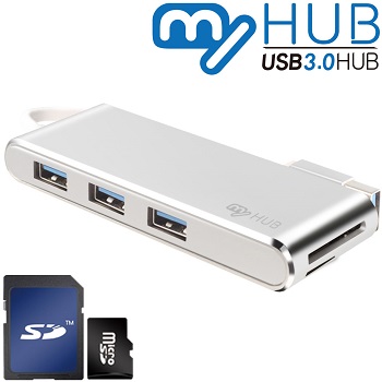 마이허브 USB3.0콤보 알루미늄허브 UA3-AS