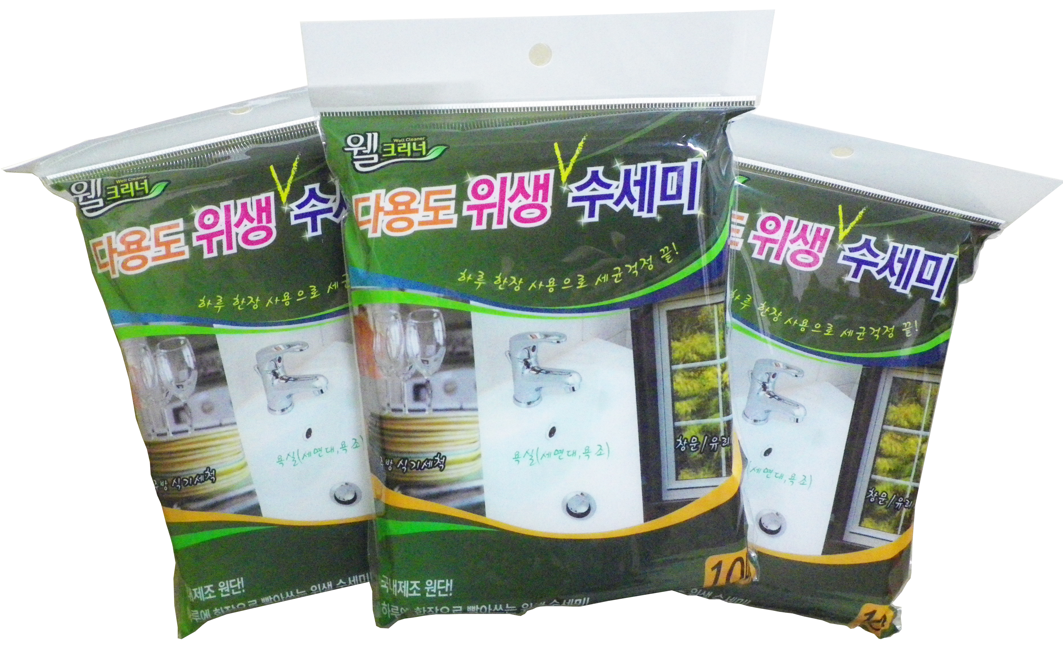 다용도 위생수세미 10매