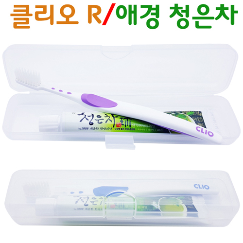 클리오_R 미세모+청은차/칫솔치약세트 2종