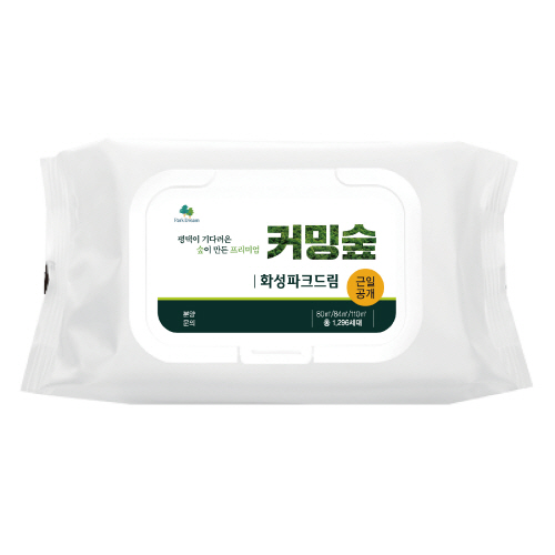 100매 무광화이트 캡형 물티슈