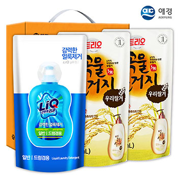 애경 리큐 곡물설거지300리필2P 3종