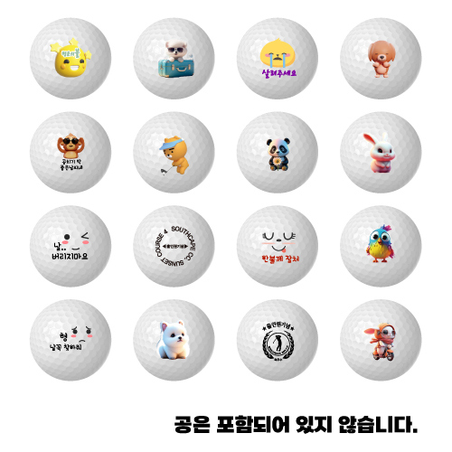 고품질 UV 칼라골프공 인쇄 1더즌 12구