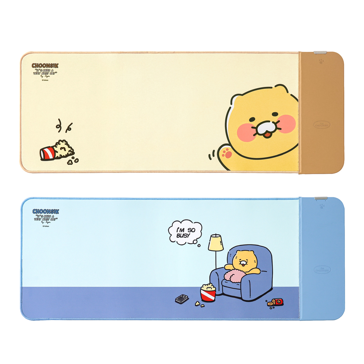 [카카오프렌즈] 춘식이 듀얼 무선충전 마우스장패드