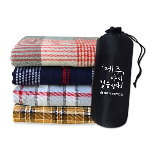 국산 최고급 원통주머니 항공담요(대)