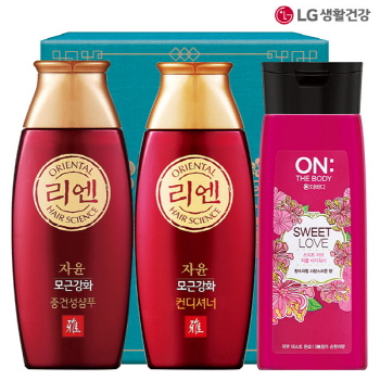 리엔한방샴푸 린스 온더바디워시 3종