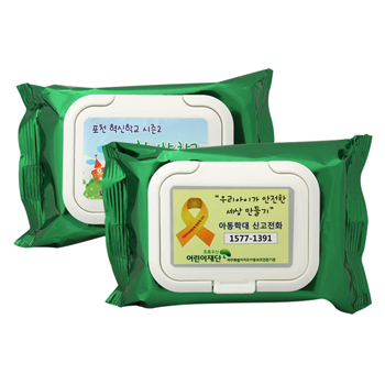 메탈그린 30매 물티슈 캡형