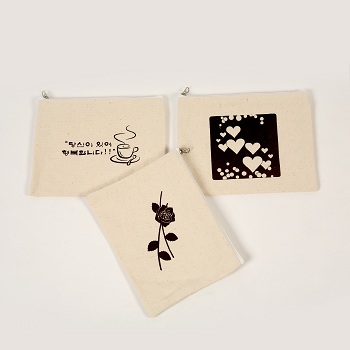 국산정품 에코파우치 (지퍼형) 25*20cm