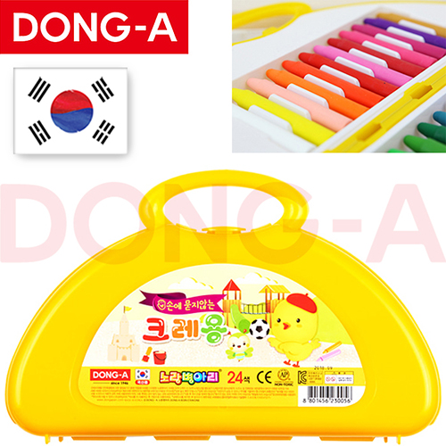 (정품) 동아 노랑병아리 크레용 24색