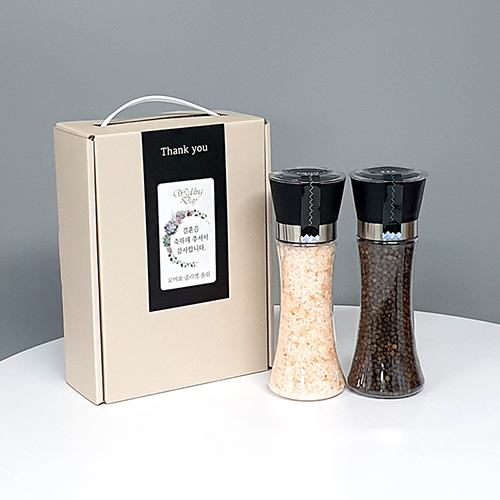 히말라야 핑크솔트250g+통후추100g 그라인더 2P세트L