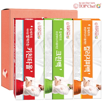 빨아쓰는키친타올 크린백 칼라지퍼백 3종