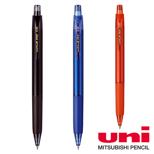 유니볼RE 0.38mm URN-180-38 흑청적심