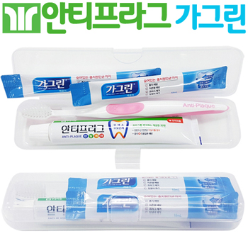 부광/안티프라그 칫솔치약+가그린2p/구강용품/여행용세트 3종