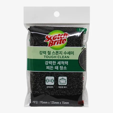 3M 스카치브라이트 철 스펀지수세미